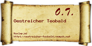 Oestreicher Teobald névjegykártya